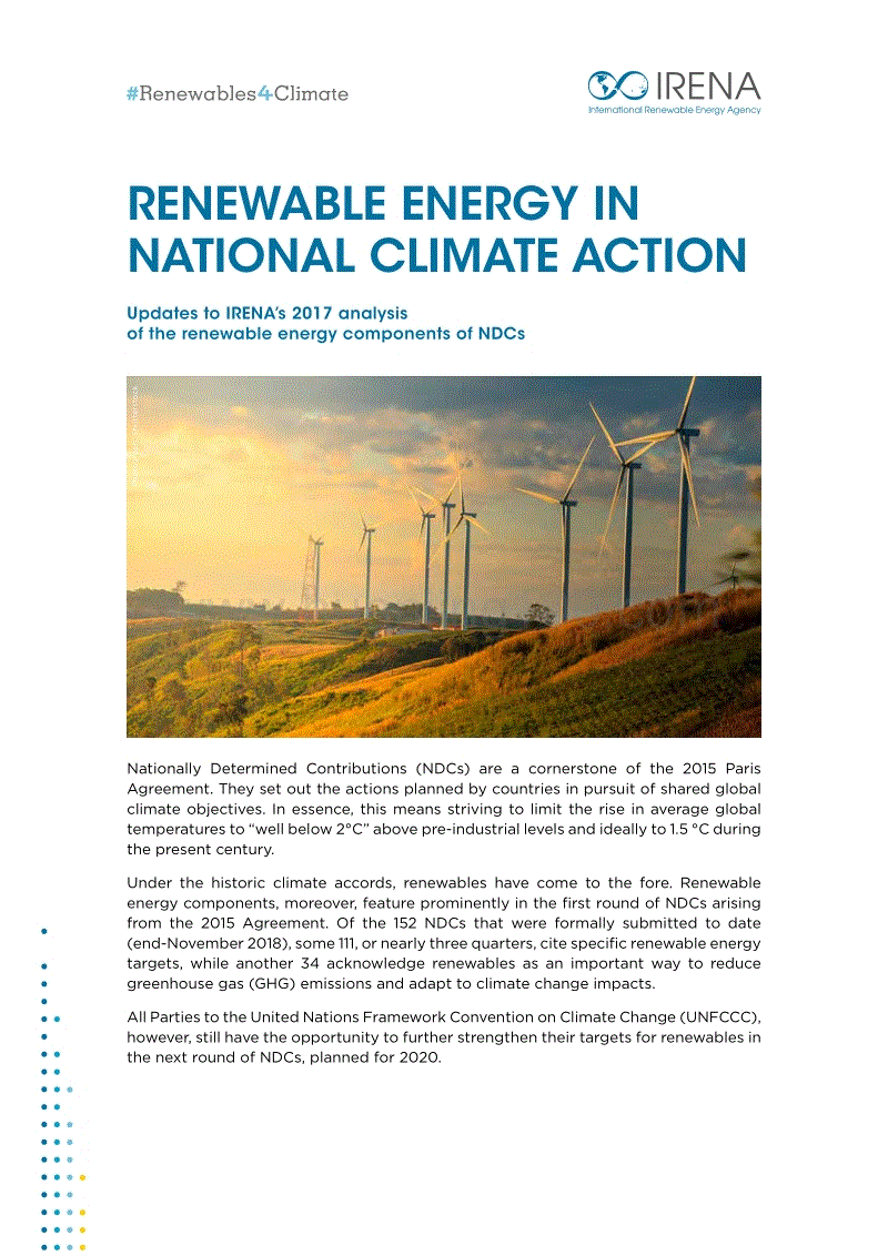 IRENA_RENEWABLE ENERGY IN NATIONAL CLIMATE ACTION 2018.pdf